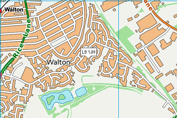 L9 1JH map - OS VectorMap District (Ordnance Survey)
