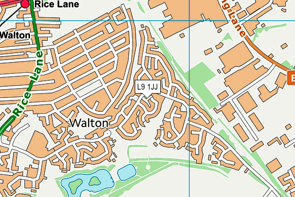 L9 1JJ map - OS VectorMap District (Ordnance Survey)