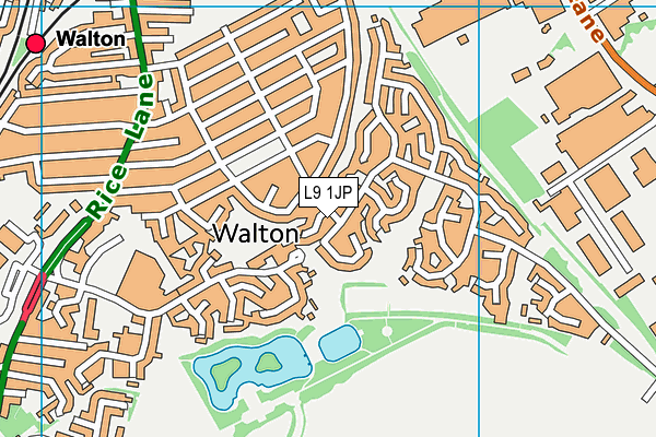 L9 1JP map - OS VectorMap District (Ordnance Survey)