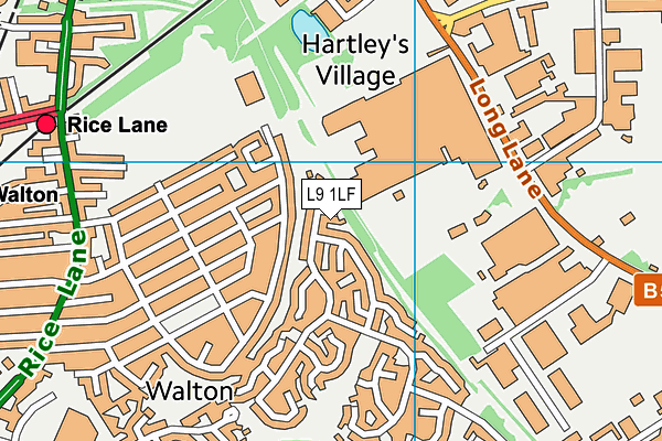 L9 1LF map - OS VectorMap District (Ordnance Survey)