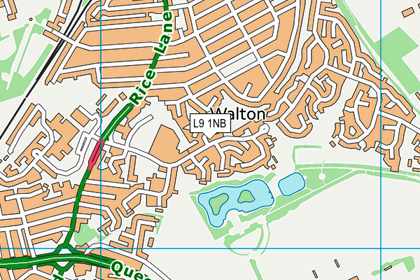 Cavendish View School map (L9 1NB) - OS VectorMap District (Ordnance Survey)