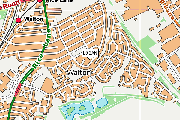 L9 2AN map - OS VectorMap District (Ordnance Survey)