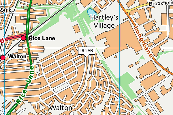 Archbishop Beck Community Tennis Centre map (L9 2AR) - OS VectorMap District (Ordnance Survey)