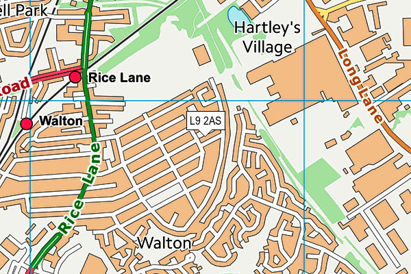 L9 2AS map - OS VectorMap District (Ordnance Survey)