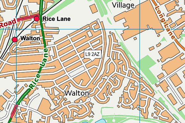 L9 2AZ map - OS VectorMap District (Ordnance Survey)