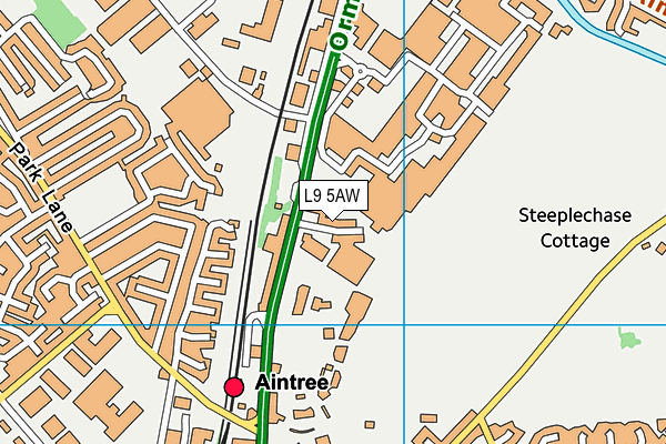 L9 5AW map - OS VectorMap District (Ordnance Survey)