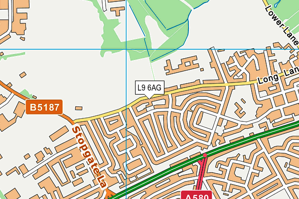Leisure United Jeffrey Humble map (L9 6AG) - OS VectorMap District (Ordnance Survey)