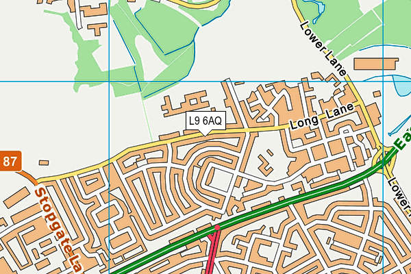 L9 6AQ map - OS VectorMap District (Ordnance Survey)