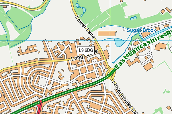 L9 6DG map - OS VectorMap District (Ordnance Survey)