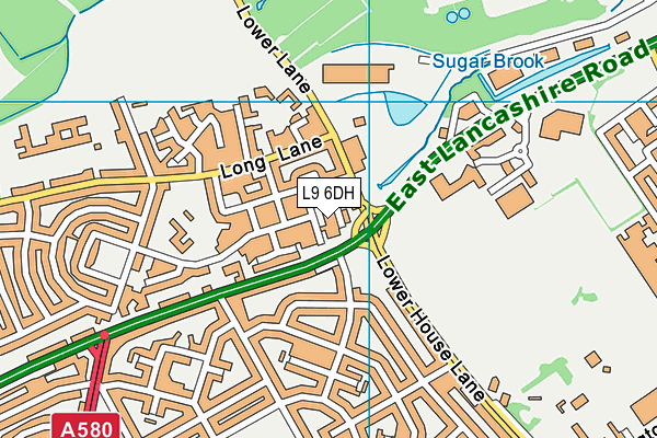 L9 6DH map - OS VectorMap District (Ordnance Survey)