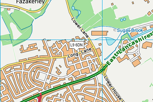 L9 6DN map - OS VectorMap District (Ordnance Survey)