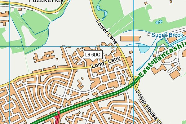 L9 6DQ map - OS VectorMap District (Ordnance Survey)