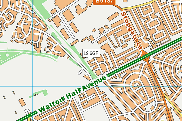 L9 6GF map - OS VectorMap District (Ordnance Survey)