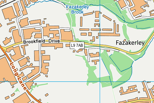 Birtenshaw School Merseyside map (L9 7AB) - OS VectorMap District (Ordnance Survey)
