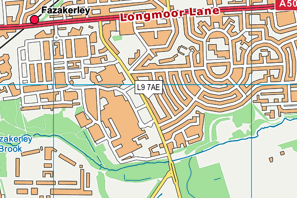 L9 7AE map - OS VectorMap District (Ordnance Survey)