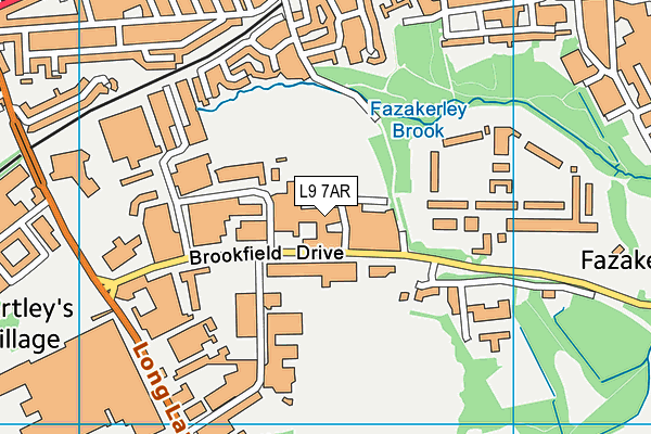 L9 7AR map - OS VectorMap District (Ordnance Survey)