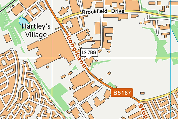 L9 7BG map - OS VectorMap District (Ordnance Survey)