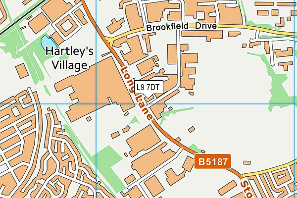 L9 7DT map - OS VectorMap District (Ordnance Survey)