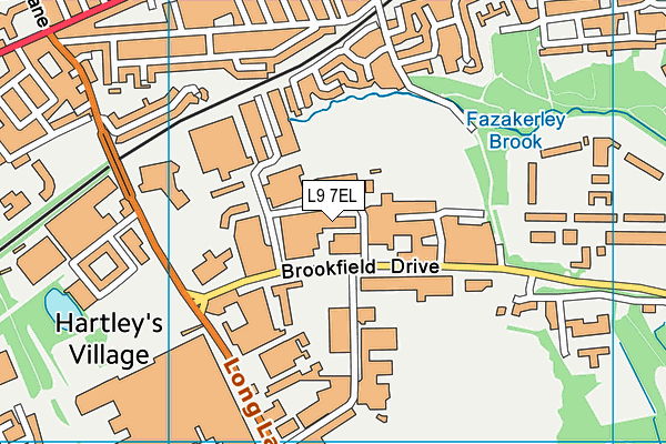 L9 7EL map - OS VectorMap District (Ordnance Survey)