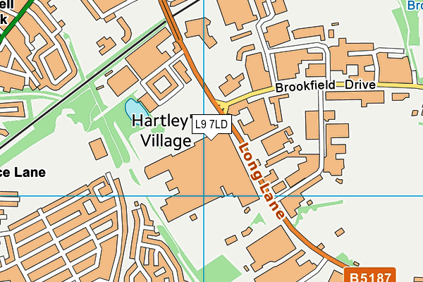 L9 7LD map - OS VectorMap District (Ordnance Survey)