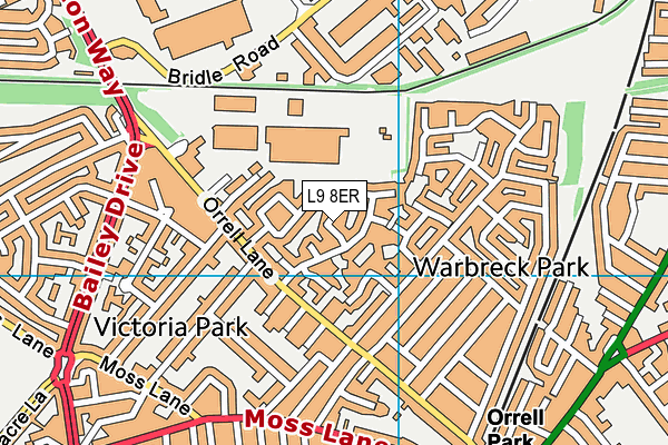 L9 8ER map - OS VectorMap District (Ordnance Survey)