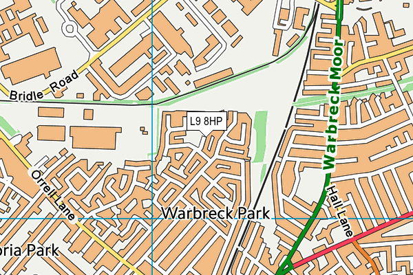 L9 8HP map - OS VectorMap District (Ordnance Survey)