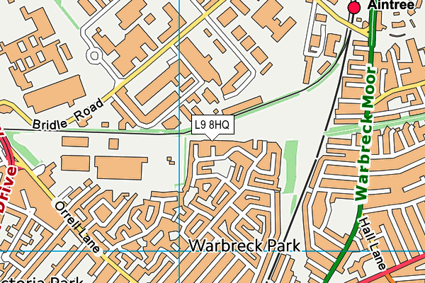 L9 8HQ map - OS VectorMap District (Ordnance Survey)