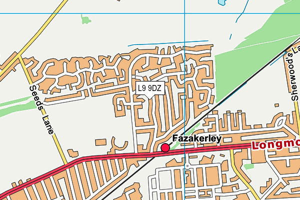 L9 9DZ map - OS VectorMap District (Ordnance Survey)