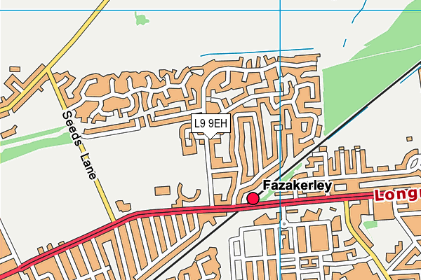 L9 9EH map - OS VectorMap District (Ordnance Survey)
