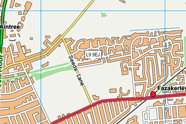 L9 9EJ map - OS VectorMap District (Ordnance Survey)