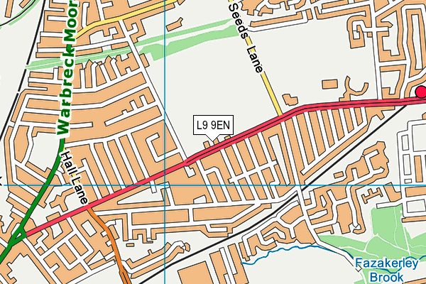 L9 9EN map - OS VectorMap District (Ordnance Survey)