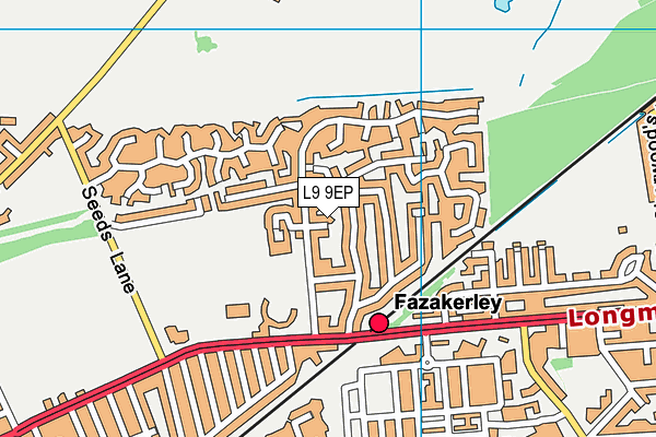 L9 9EP map - OS VectorMap District (Ordnance Survey)