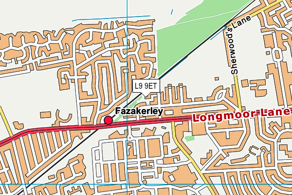 L9 9ET map - OS VectorMap District (Ordnance Survey)