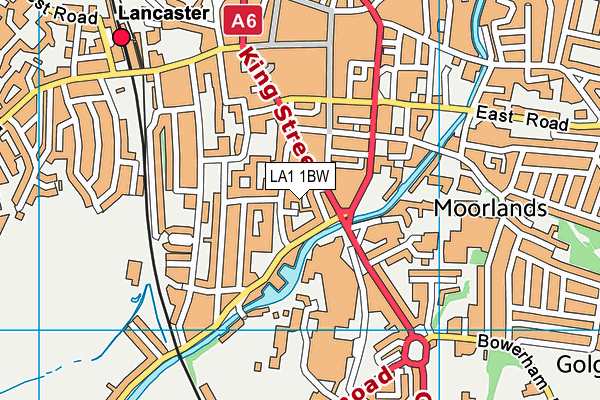 LA1 1BW map - OS VectorMap District (Ordnance Survey)