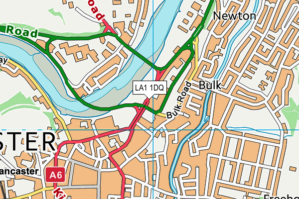 LA1 1DQ map - OS VectorMap District (Ordnance Survey)