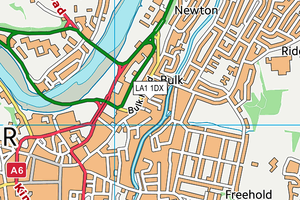 LA1 1DX map - OS VectorMap District (Ordnance Survey)