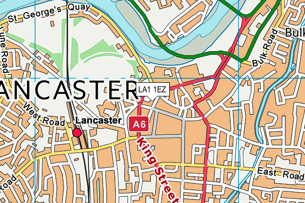 Ymca (Lancaster & District) map (LA1 1EZ) - OS VectorMap District (Ordnance Survey)