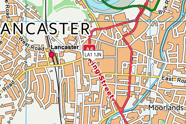 LA1 1JN map - OS VectorMap District (Ordnance Survey)