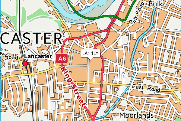 LA1 1LY map - OS VectorMap District (Ordnance Survey)