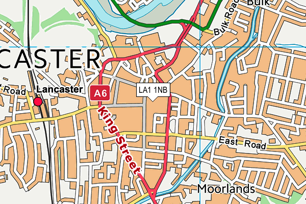 LA1 1NB map - OS VectorMap District (Ordnance Survey)