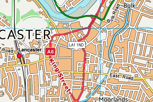 LA1 1ND map - OS VectorMap District (Ordnance Survey)