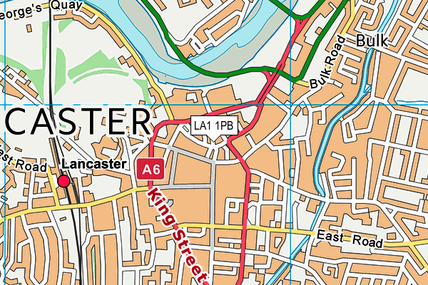 LA1 1PB map - OS VectorMap District (Ordnance Survey)