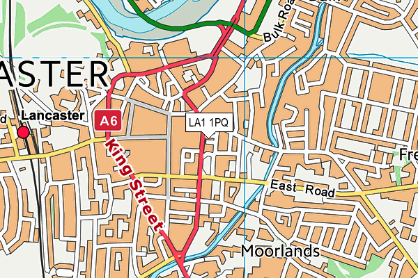 LA1 1PQ map - OS VectorMap District (Ordnance Survey)