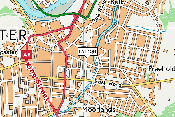 LA1 1QH map - OS VectorMap District (Ordnance Survey)