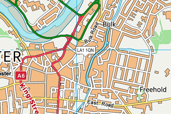 LA1 1QN map - OS VectorMap District (Ordnance Survey)