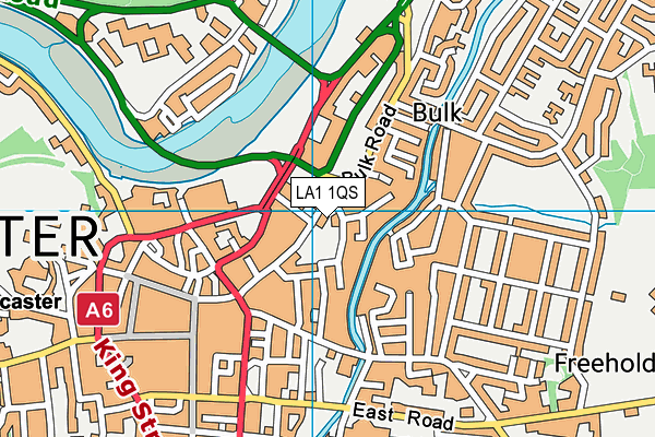 LA1 1QS map - OS VectorMap District (Ordnance Survey)