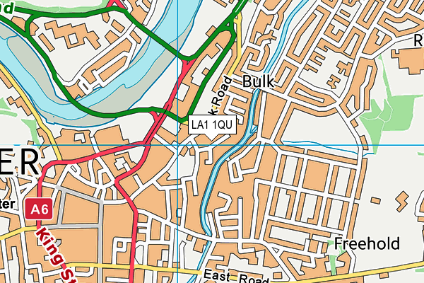 LA1 1QU map - OS VectorMap District (Ordnance Survey)