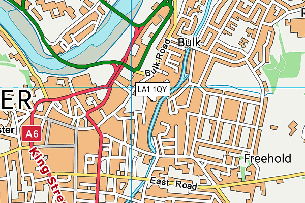 LA1 1QY map - OS VectorMap District (Ordnance Survey)