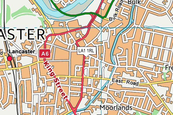 LA1 1RL map - OS VectorMap District (Ordnance Survey)