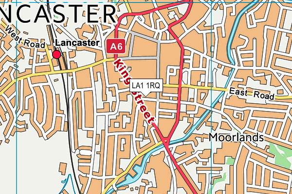 Snap Fitness (Lancaster) map (LA1 1RQ) - OS VectorMap District (Ordnance Survey)